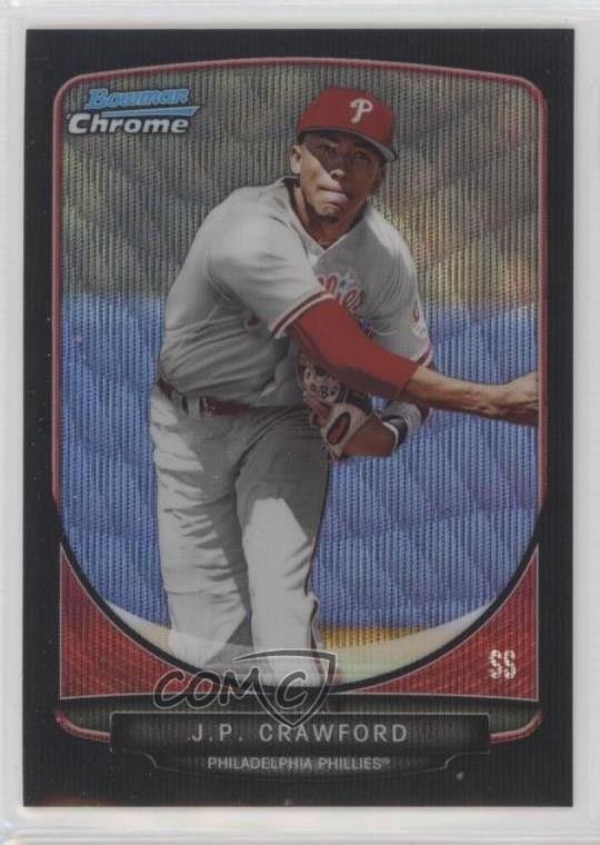 2013 Bowman Draft Picks Chrome Black Wave Refractor JP Crawford #BDPP32 6u5