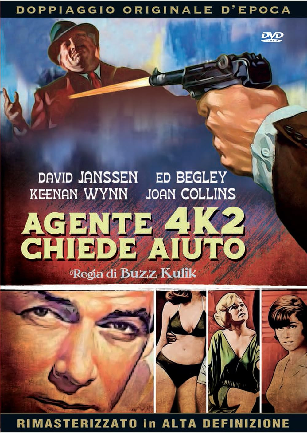 AGENTE 4K2 CHIEDE AIUTO (4K UHD Blu-ray) David Janssen ﻿Ed Begley ﻿Keenan Wynn