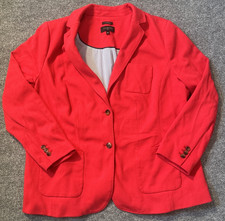 Talbots Blazer 14 Red Aberdeen 2 Button Lined Pockets Womens Pockets Career