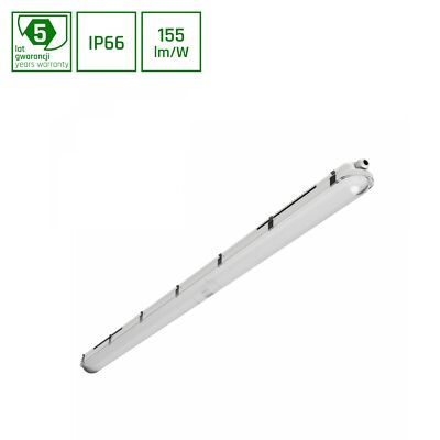Feuchtraumleuchten, Wannenleuchten 150CM 85W Neutralweiß 230V 120DEG IP66 IK10