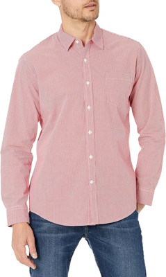 Amazon Essentials Camicia Casual in Popeline a Maniche Lunghe Vestibilità Regula