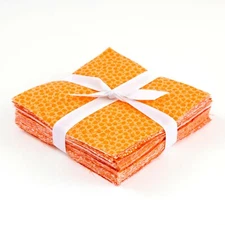 It's All Orange 90-pc pre-cut charm pack 5" squares 100% cotton fabric quilt 