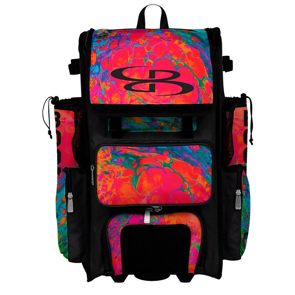Boombah Hybrid Superpack Softball Bat Bag Wheeled Rolling