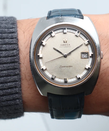 Omega Seamaster Stainless Steel Silver Dial Automatic Mens Watch 166.110