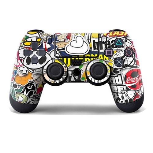 Controller Vinyl Dust Anime Decal Wrap Protector PS4 Skin Sticker Cartoon Skin - Picture 67 of 68