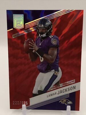 2023 Donruss Elite #69 Lamar Jackson Red Aspirations /625 Baltimore Ravens