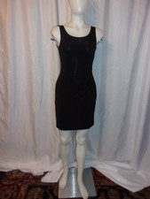 Vintage REGGIO Women's Black W/Sparkles Ruched Dress Size 4
