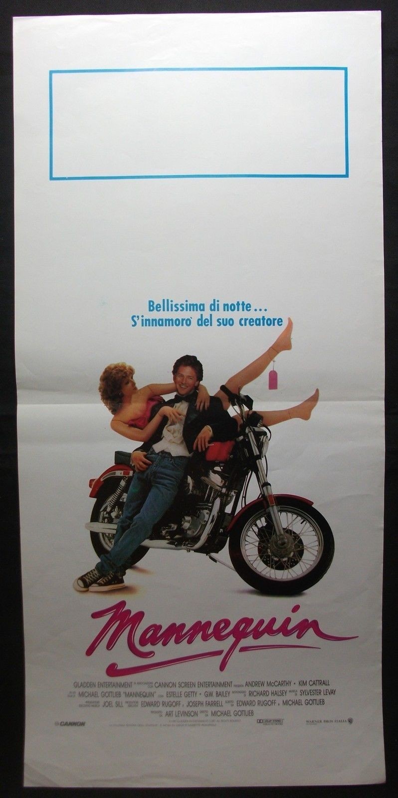 Locandina originale film Mannequin (1987) - Regia di Michael Gottlieb