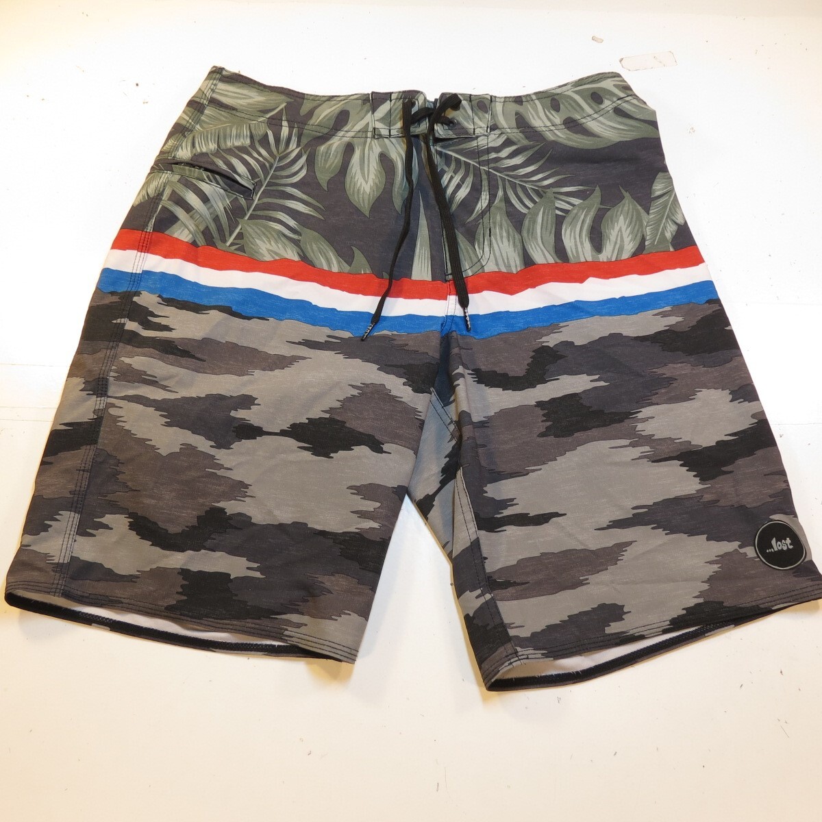 LOST lost SURFBOARD SURF SWIM TRUNKS BOARD SHORTS Mens 31 S