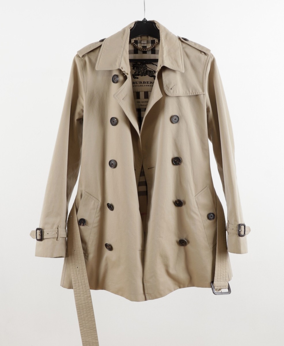 BURBERRY KENSINGTON Size UK6 US4 IT38 FR36 Beige Cotton Belted