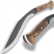 Backcountry Kukri Knife and Sheath | 1065 High Carbon Steel Blade | Length 15"