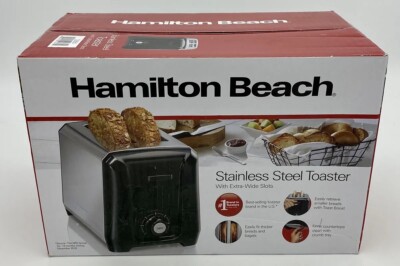 Hamilton Beach 2 Slice Toaster with Wide Slots, Bagel Function
