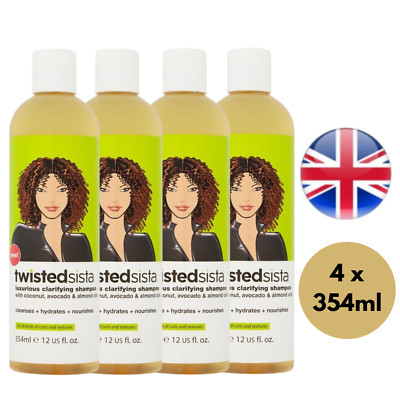 Twisted Sista Luxurious Clarifying Shampoo 354 ml - 4er Pack