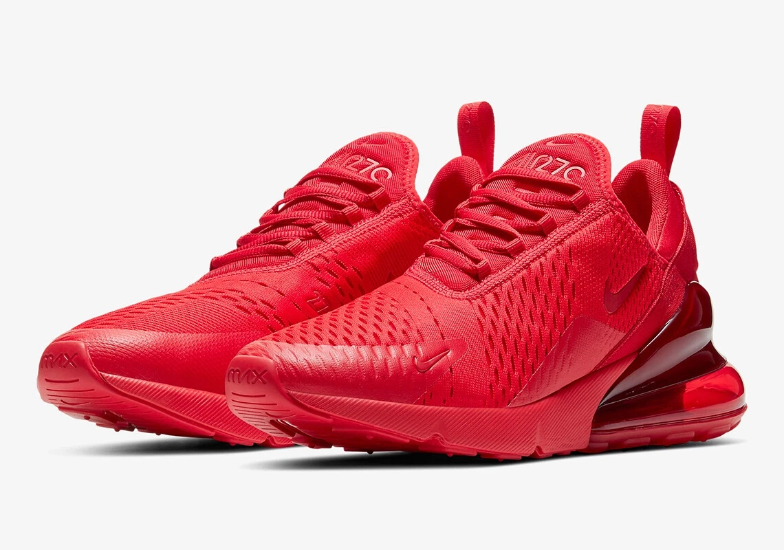 Nike Air Max 270 Shoes Triple University Red CV7544 600 Men s