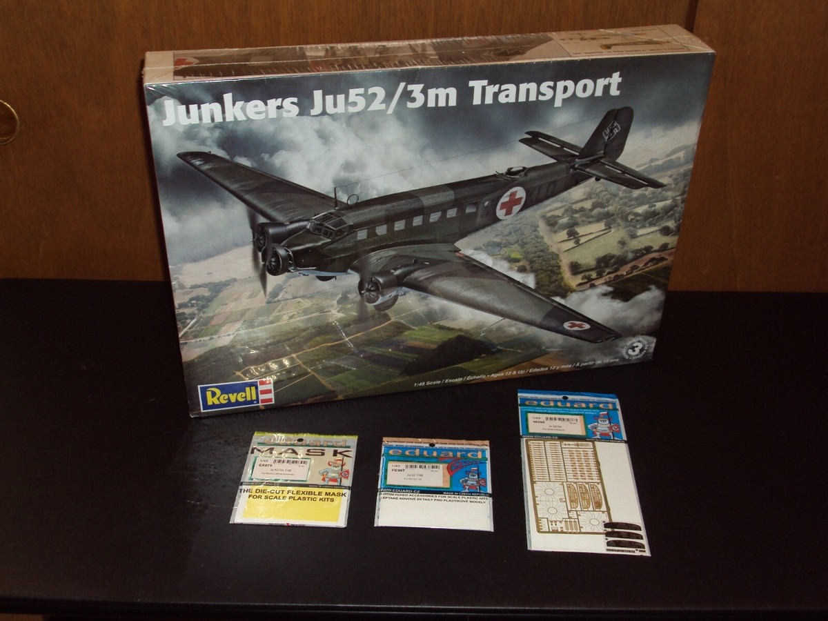 Revell 1/48 Scale Junkers Ju52/3m German WWII Transport +