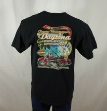 Harley Davidson Made in USA Black Shirt Men's XL Daytona Beach Florida