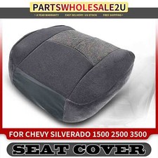 Front Driver Side Seat Bottom Cover For Chevy Silverado 1500 2500 3500 Dark Gray Front Driver Side Seat Bottom Cover For Chevy Silverado 1500 2500 3500 Dark Gray