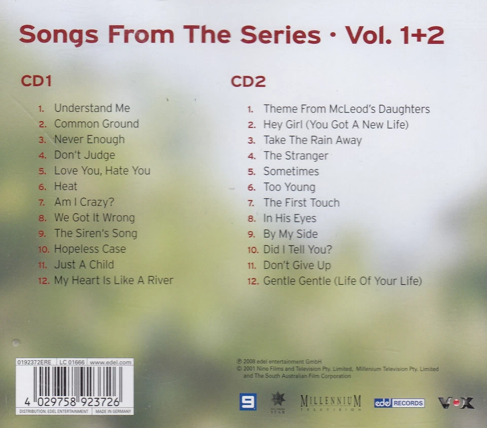 McLEODS TÖCHTER - 2 CD - Songs From The Series Vol. 1+2, inkl. Kalender 2009 - Bild 2 von 4