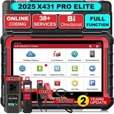 LAUNCH X431 PRO Elite V+ 5.0 Bidirectional Diagnostic Scanner Tools ECU Coding