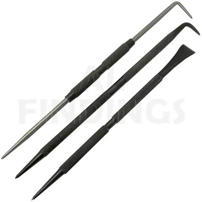 Set 3 Scribing Hardened Steel D/E Engineers Detail Scriber Craft Tool