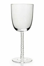 MICHAEL ARAM CRYSTAL TWIST WATER GLASS  - new 
