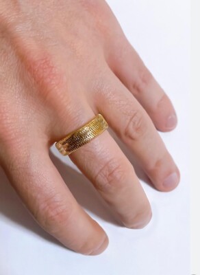 Anello Rue Des Mille Con Stella In Oro Giallo 18 Kt 18K-AN 02 - Foto 10