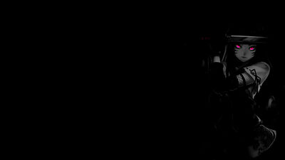 Anime Selective Coloring Girls Monochrome  Gaming Mat Desk 46556