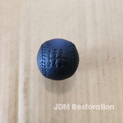Mitsubishi Lancer CT9A Evo 9 MR Black Stitch 6 Speed Gear Knob Genuine OEM
