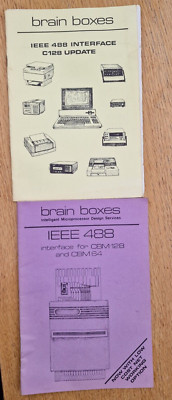 Brain Boxes IEEE 488 Interface CBM 128 / CBM 64 & Interface Update C128 Handbücher
