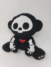 Skelanimals Black Marcy Monkey Plush Fiesta Skelanimal