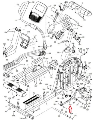 NordicTrack Proform Elite Elite Elliptical Lift Frame