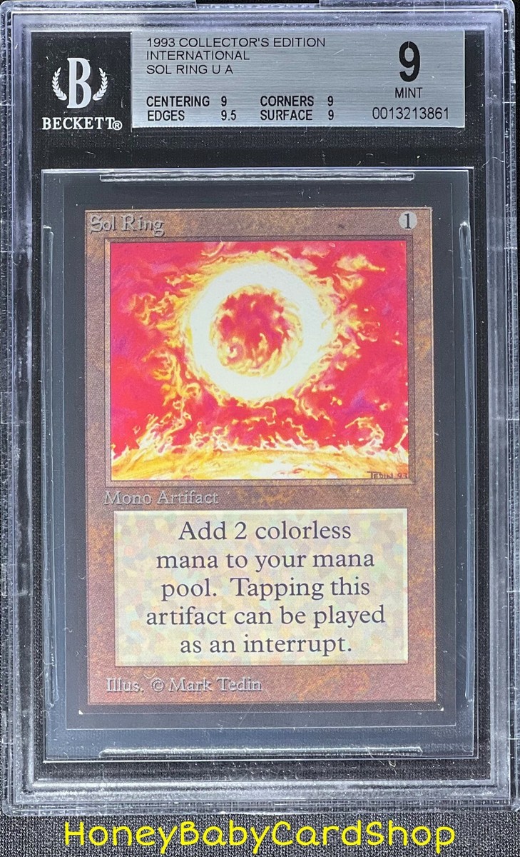 MTG International Edition (IE) 1993 Sol Ring BGS 9.0Q+ (Quad+)