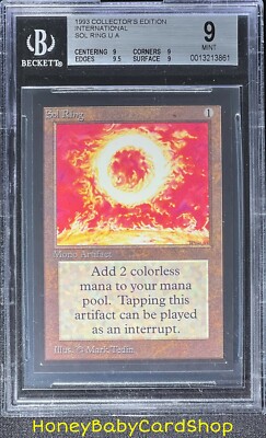 MTG International Edition (IE) 1993 Sol Ring BGS 9.0Q+ (Quad+)