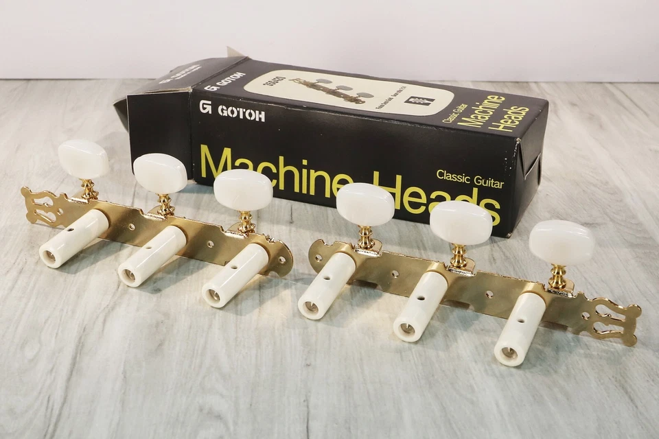 GOTOH 35G420 Clés Réglage 6 Mécaniques Dorée  Classique État NEUF - Photo 4/4