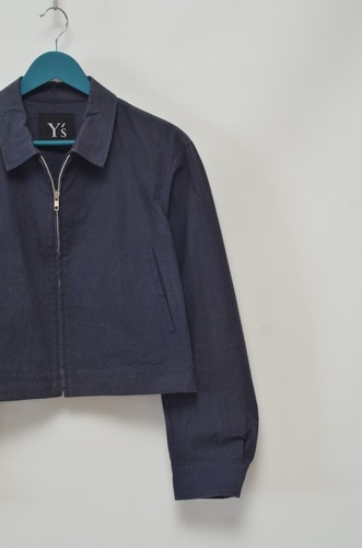 Y's Yohji Yamamoto Vintage Men's Navy Blue Cropped Jacket Size M Made in Japan - Picture 10 of 13