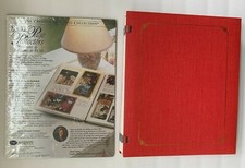Creative Memories Open Spine 8"x10" Red Album  Page Protectors 15 Sheets
