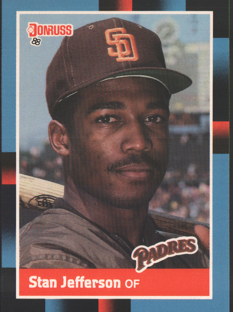 1988 Donruss Baseball #187a - Stan Jefferson VAR - San Diego Padres  88-554