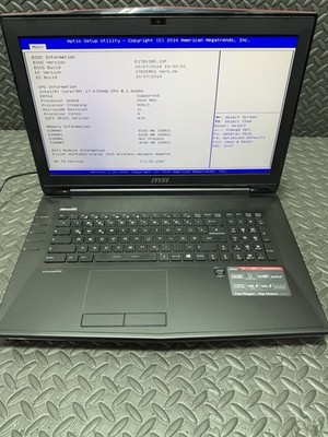 MSI MS-1781 Gaming Laptop Intel Core i7 4Gen 2.60GHz