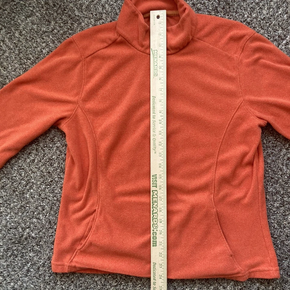 Pullover polar Prana Breathe para mujer XL coral naranja cuarto cremallera top hecho en EE. UU. Foto 4 de 4