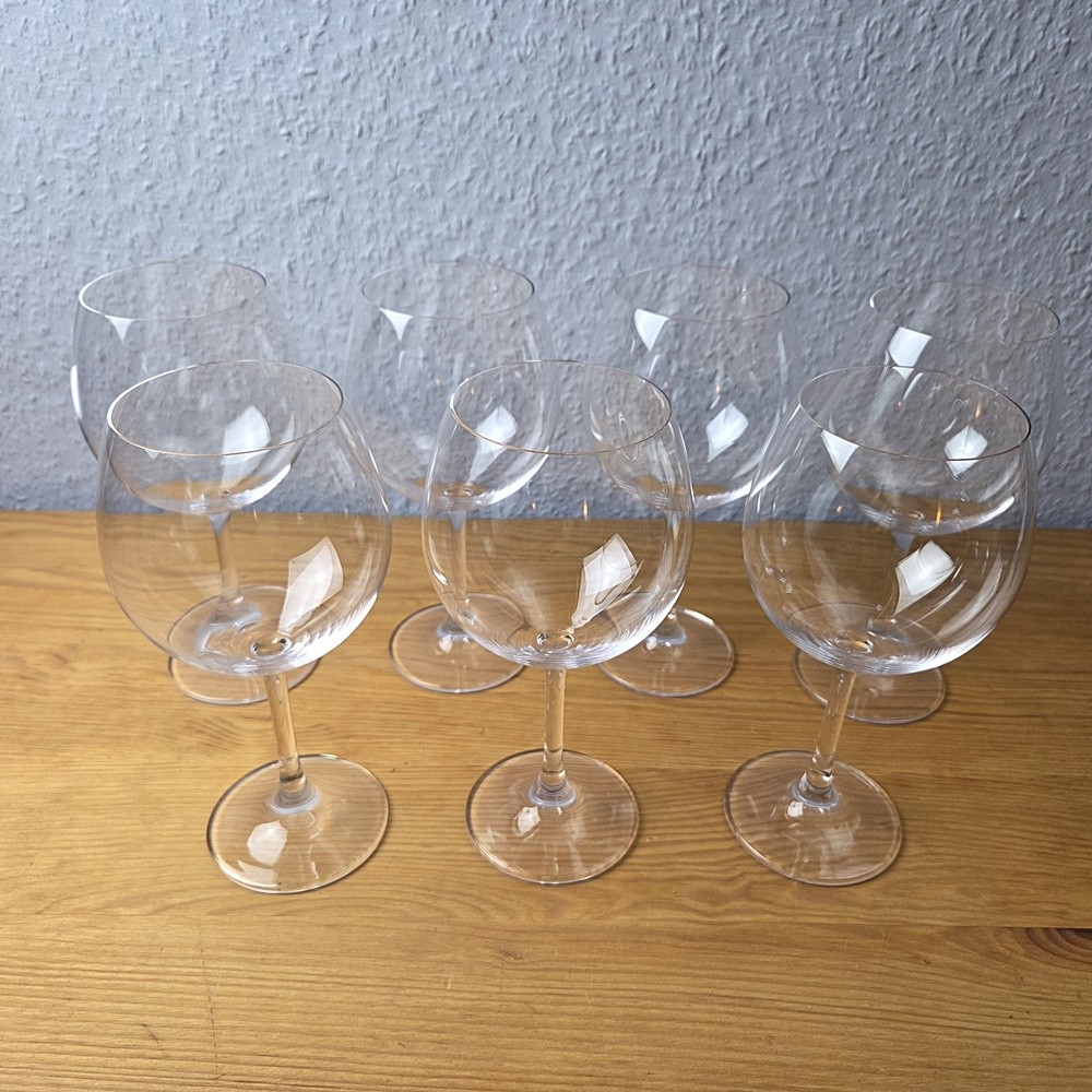 7 große, hohe Rotweingläser ~ Weingläser ~ Höhe ca. 21 cm ~ ca. 500ml/50cl