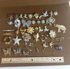 Lot Of 42 Costume Jewelry Brooches Mostly Vintage