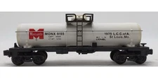 LIONEL MONSANTO SINGLE DOME TANK CAR (LCCA 1975 ST. LOUIS, MISSOURI) 6-9155!