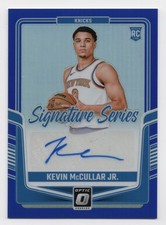 2024-25 Donruss Optic KEVIN MCCULLAR JR. Blue Signature Series Rookie Auto /25
