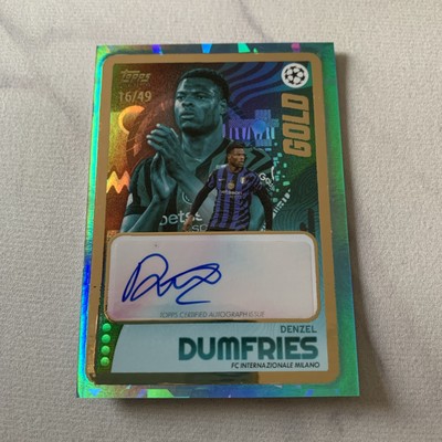 Topps Ucc Gold 2024/25, Denzel Dumfries /49 Autograph, Inter Milano