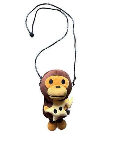 BAPE A BATHING APE BABY MILO MOBILE Smart Phone Shoulder cross Bag Pouch Brown