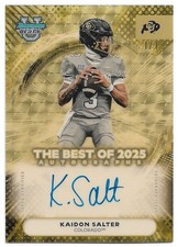 Kaidon Salter 1/1 2025 Bowman University’s Best Of Autograph SuperFractor Auto