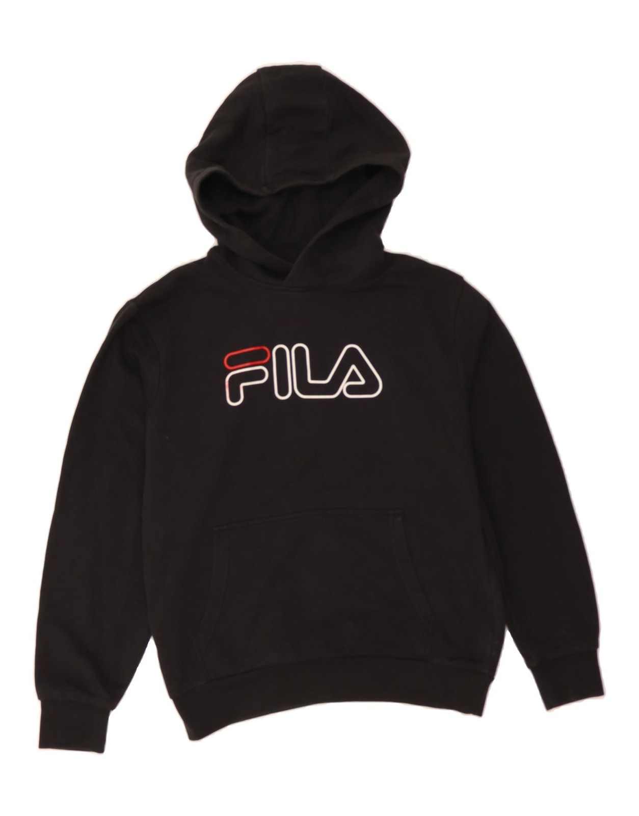 FILA Maglione con cappuccio grafico ragazzo 13 14 anni cotone nero BS04