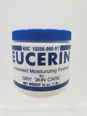 Vintage 70s 80s Eucerin Unscented Moisturizing Formula Dry Skin Lotion 16 oz