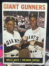 Topps 1964 Topps #306 Giant Gunners Willie Mays Orlando Cepeda Giants Base