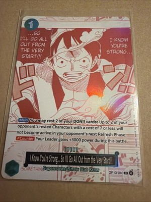 I Know You're Strong... So I'll Go All Out from the Very Start!!! Op13-040 Eng 
